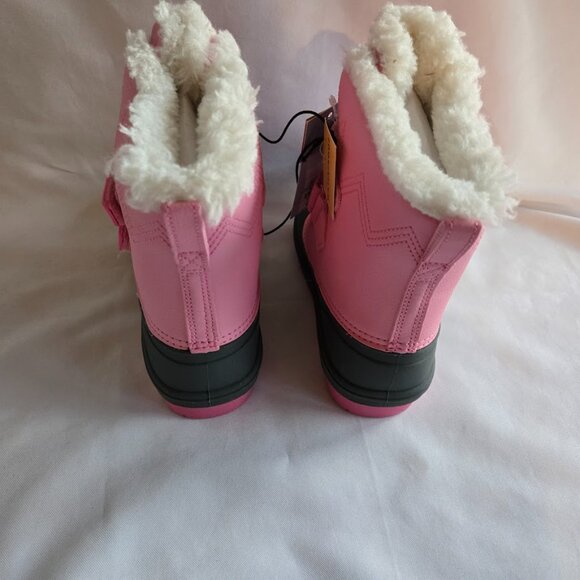 Cat & Jack Pink Winter Snow Boots - Girls Size 12 - NEW - Picture 4 of 6